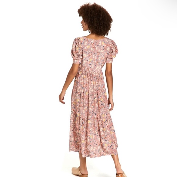 NEW YUMI KIM PINK FLORAL PRINT MIDI DRESS - Picture 7 of 9